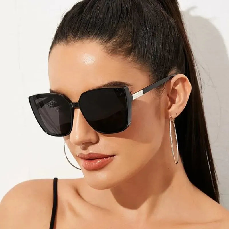 Brand Designer Cat Eye Sunglasses Big Frame Cool Sexy