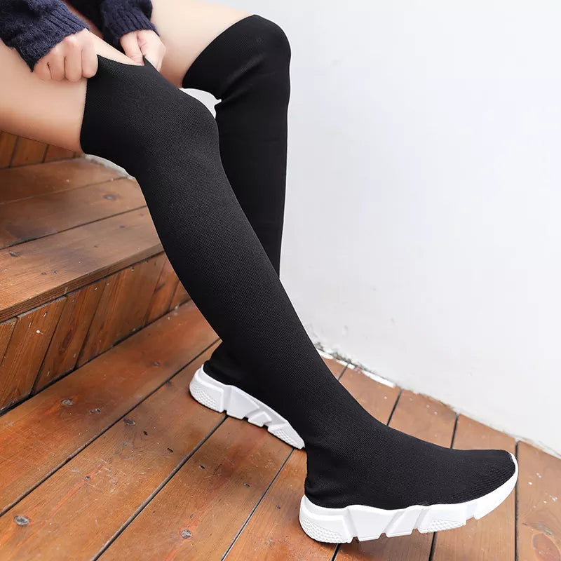 Over the Knee Flat Shoes Long Boot