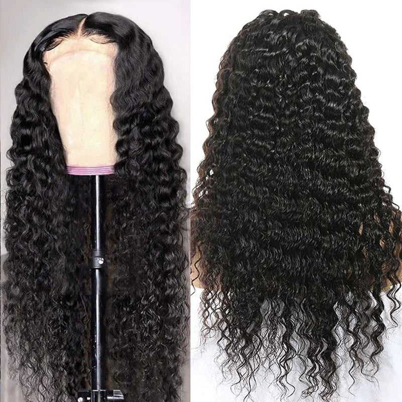 13X6 HD Deep Wave Human Hair Lace Front Wig