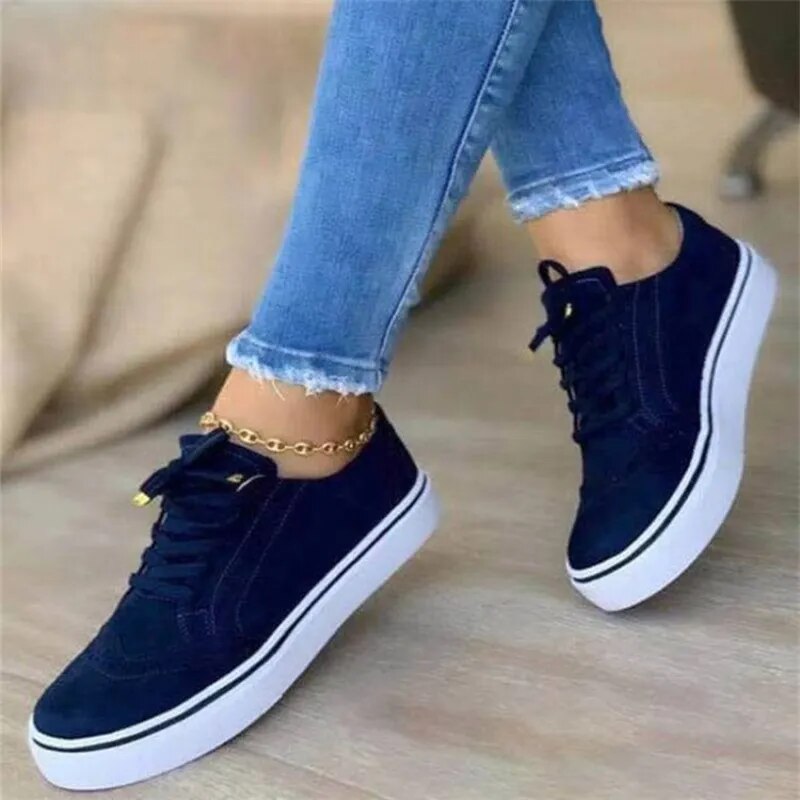Low-top Vulcanized Round Toe Casual Shoes