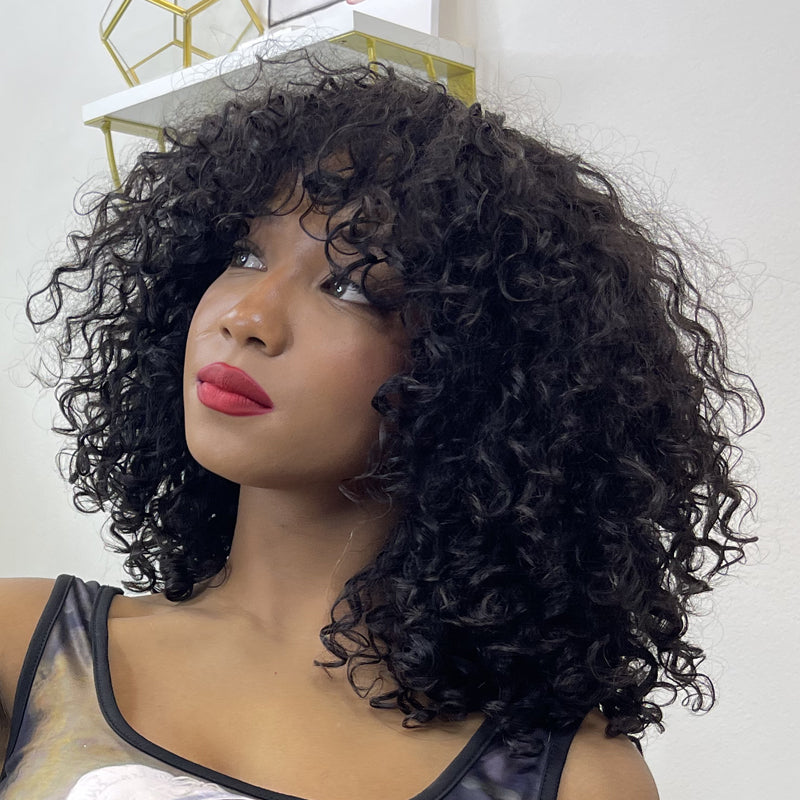 Charming Viral Shaggy Style Curly Wig
