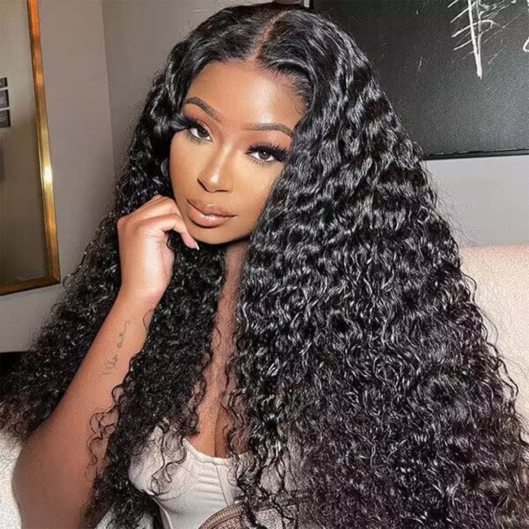 Deep Wave Wigs for Black Women  HD Glueless Lace Wig