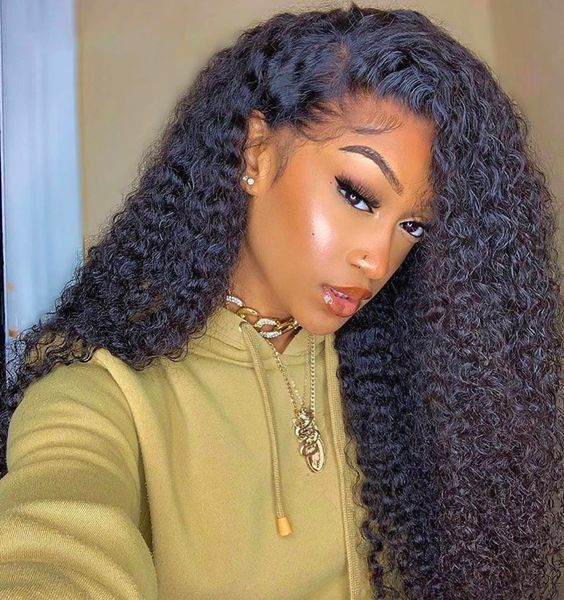13x4/13x6 Kinky Curly HD Lace Front Wigs Human Hair