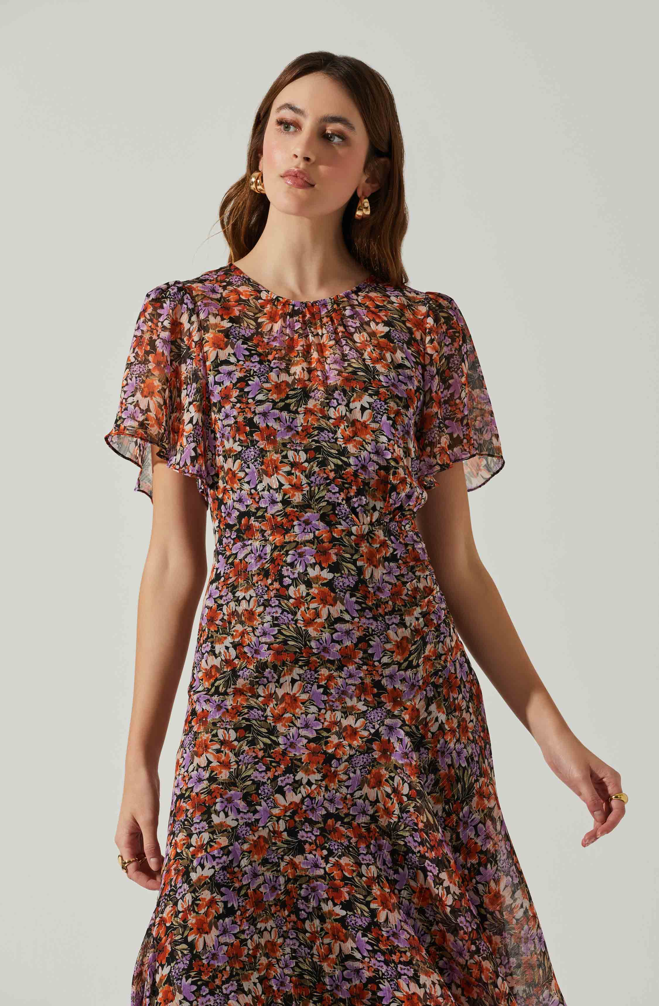 Mirella Floral Midi Dress