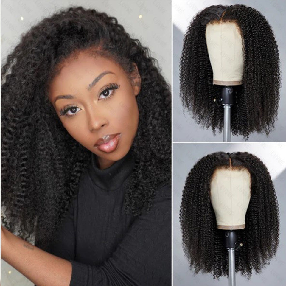 13x6 Glueless Wear And Go Kinky Curly Lace Frontal Wigs