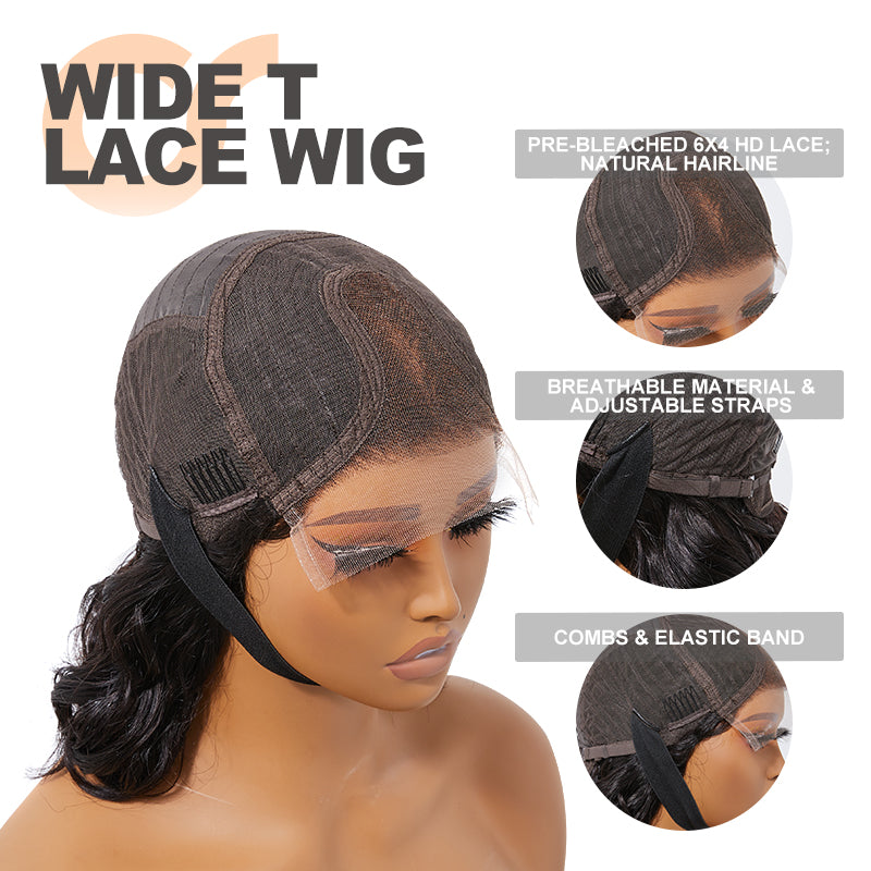 Wide T HD Lace Boho Waves Bohemian Style Wig 16 Inch