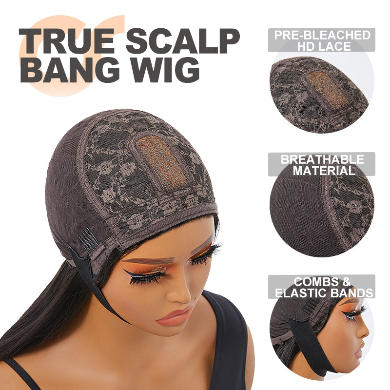 Boho Waves True Scalp Bang Wig